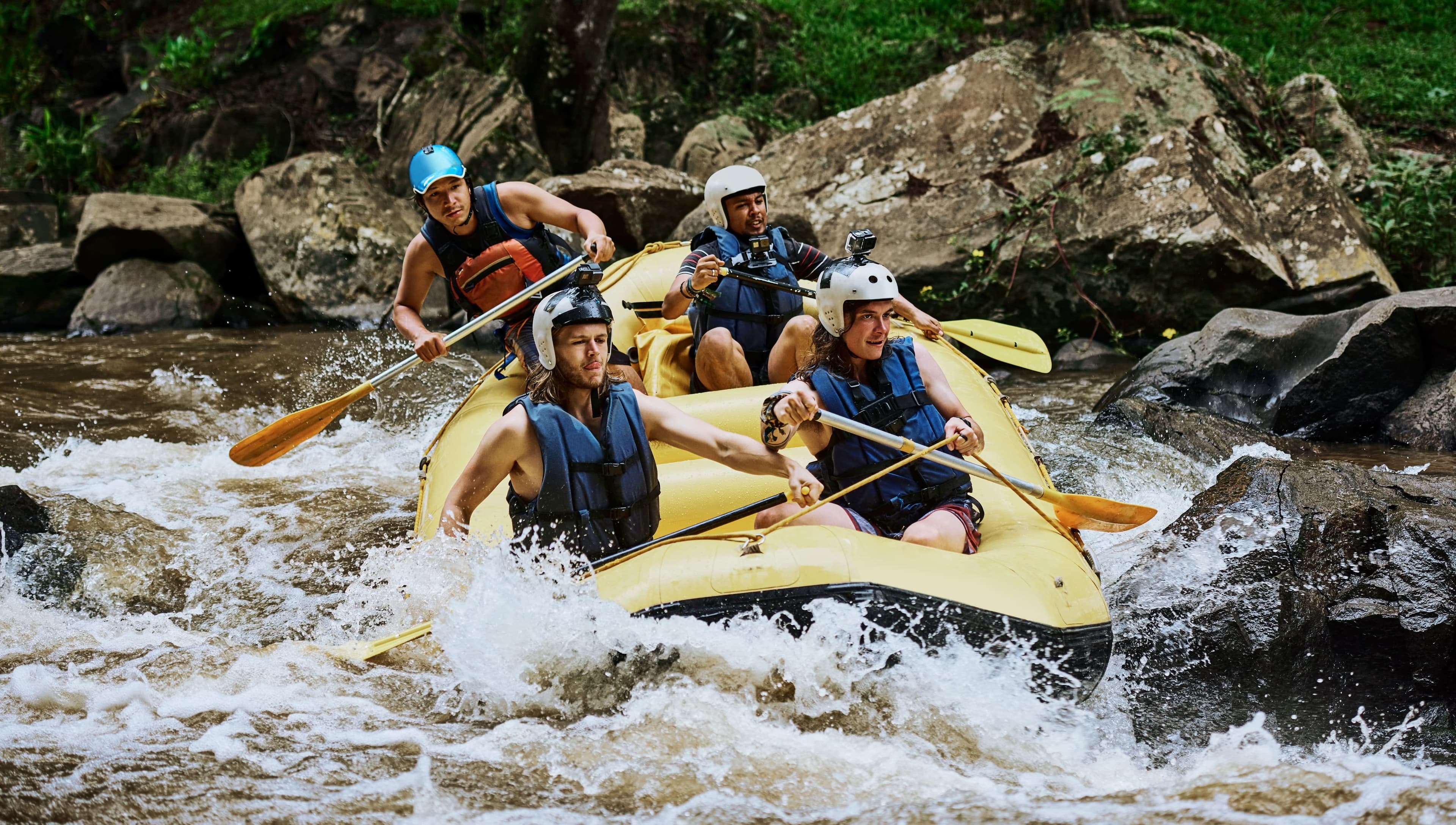 Wildwasser-Rafting am Nil